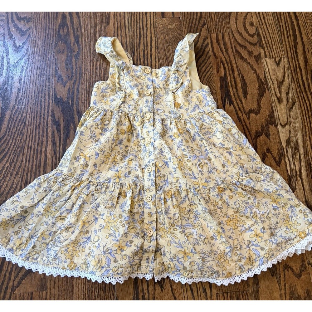 Catherine Malandrino Cotton Sleeveless Toddler Girls 2T Dress Yellow Summer Boho